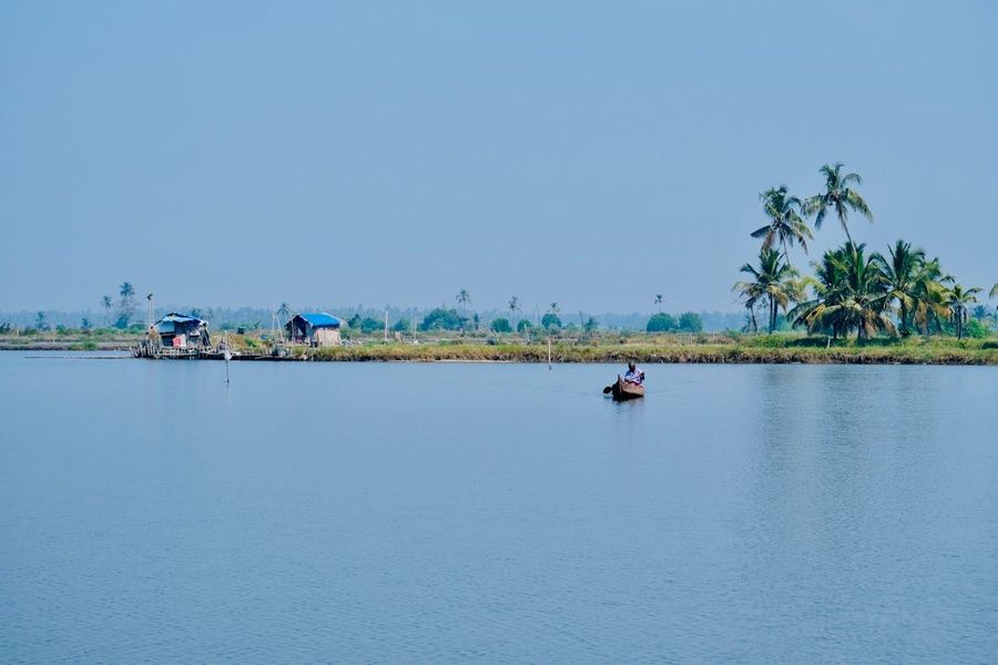 Kayaking in Chunnambar Backwaters