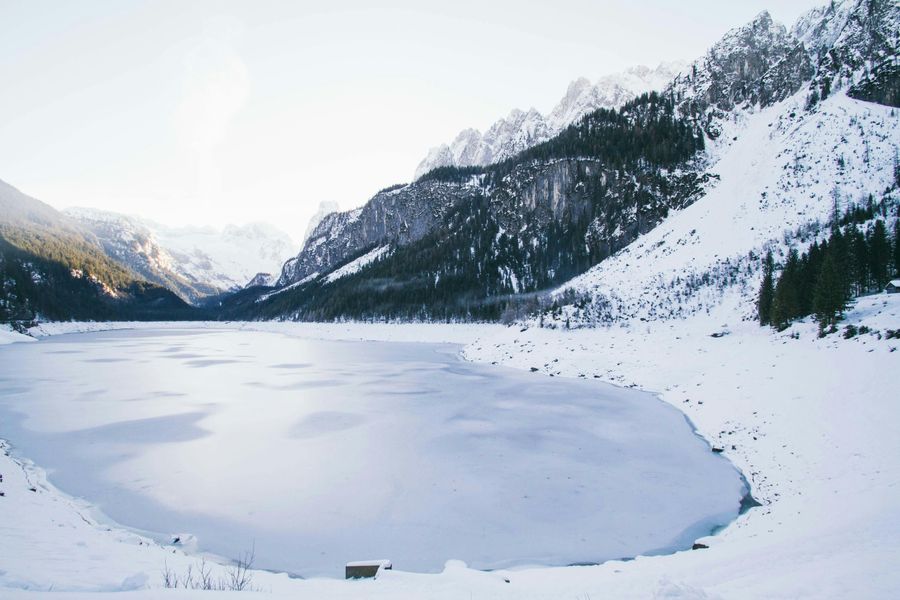 Frozen Lake in Winter