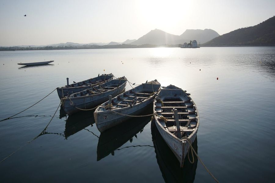Boating on Ana Sagar Lake