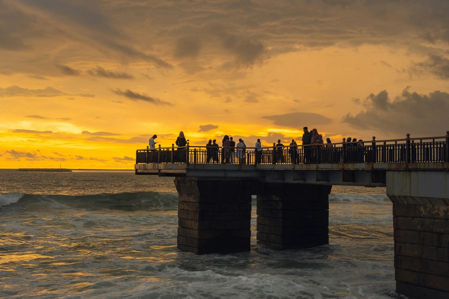 Sunset on the Seawall