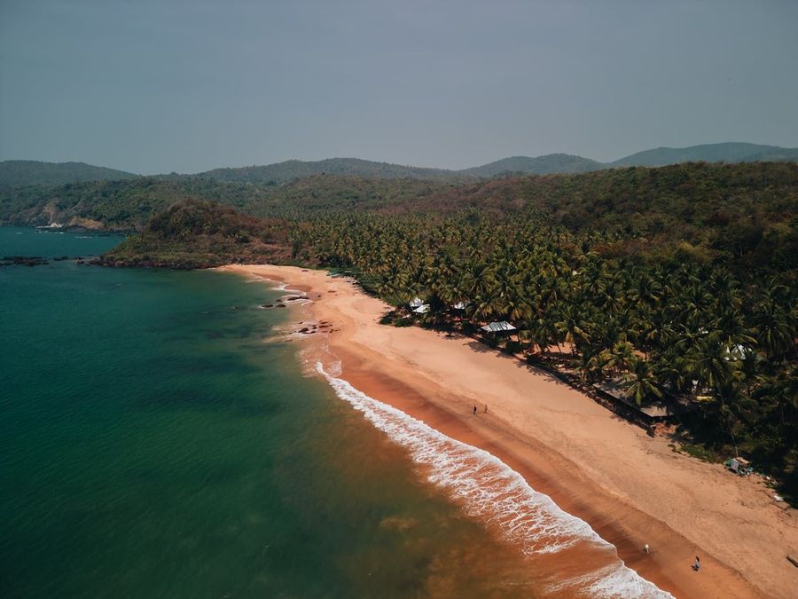 Om Shape Aerial View