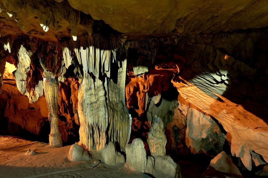 Massive limestone chambers