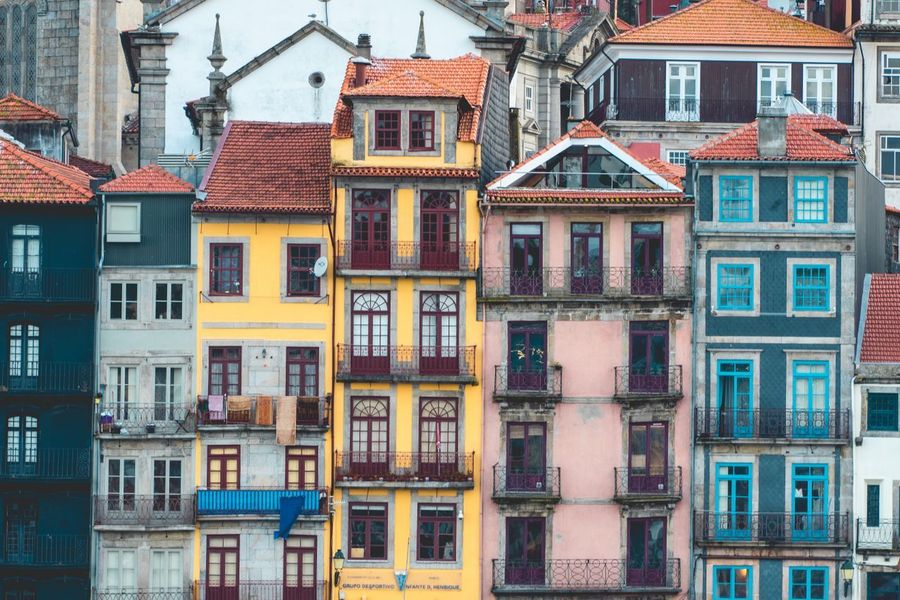 Colorful façades