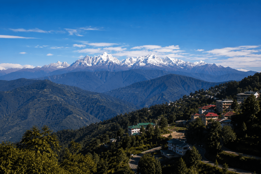 Wide-angle mountain frames