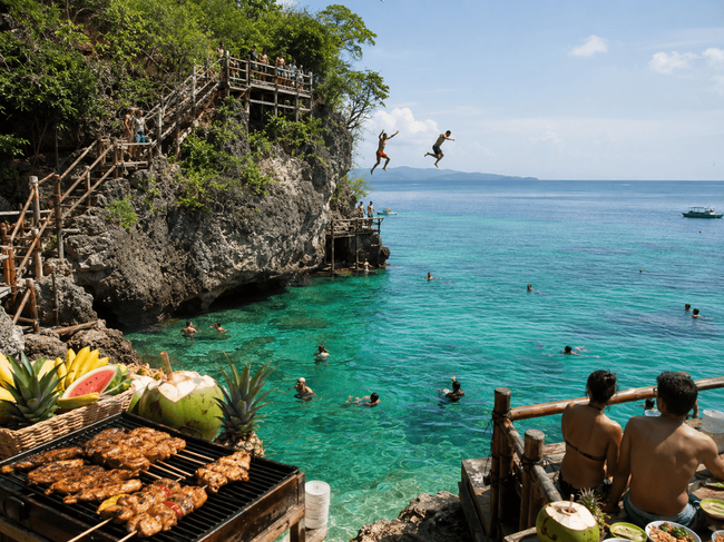 Ariel's Point Cliff Diving and BBQ Experience 