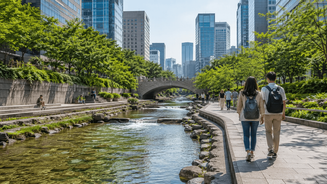 Cheonggyecheon Stream Visit