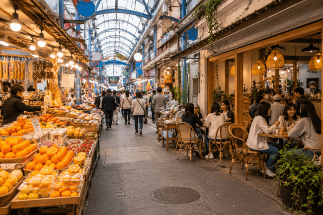 Explore a Local Market or Café District in Jeju