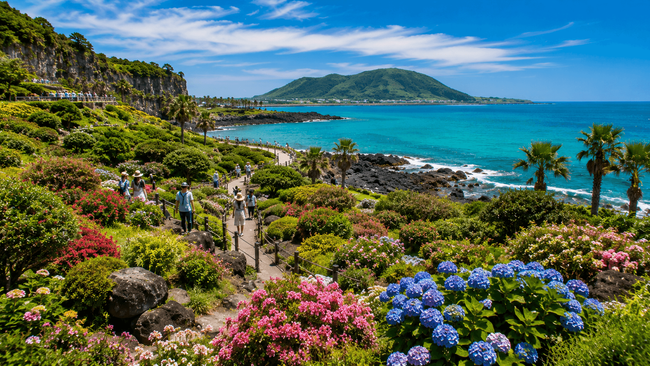 Scenic Garden, Beach, or Volcanic Viewpoint Visit in Jeju