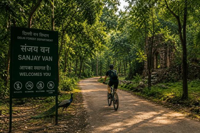 Cycle Through Sanjay Van