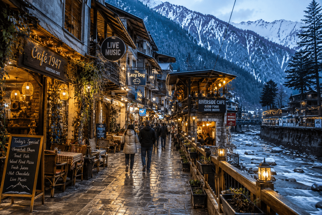 Cafe Hop on Old Manali Lane