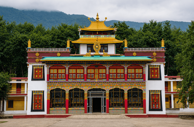 Walk through Mindrolling Monastery