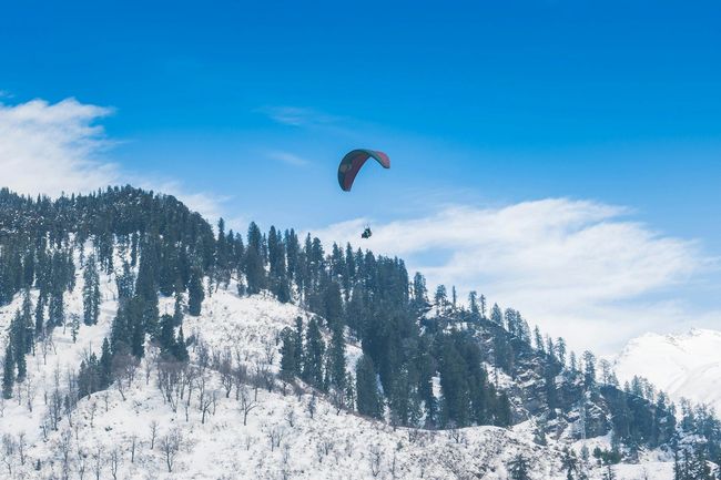 Paragliding at Solang Valley