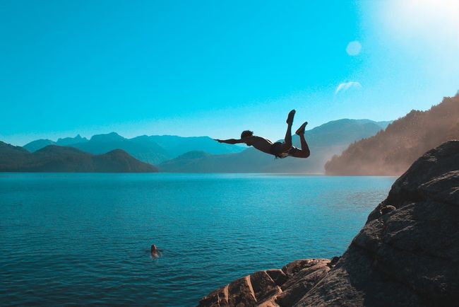 Cliff Jumping at Shivpuri