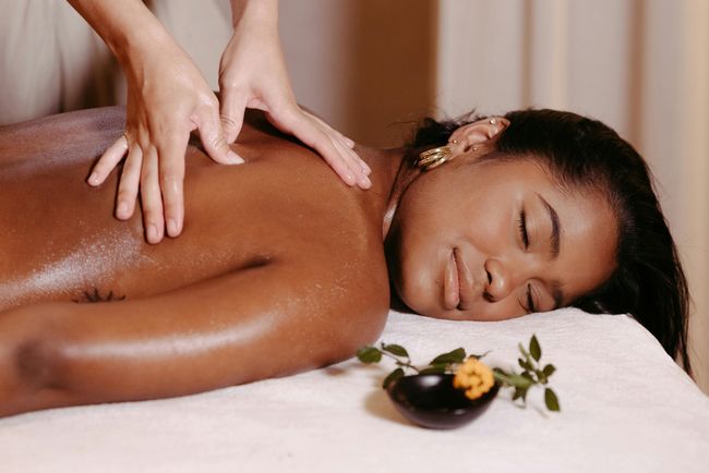 Oil-and-Pumice Massage