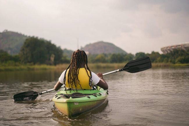 Kayaking on Hussain Sagar Lake