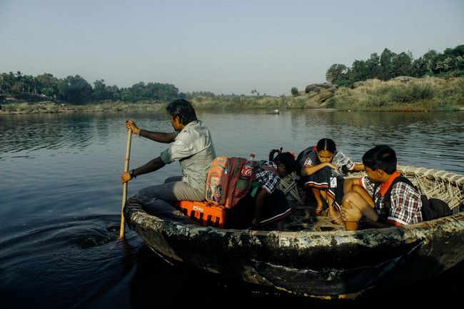 Coracle Ride on the Kali