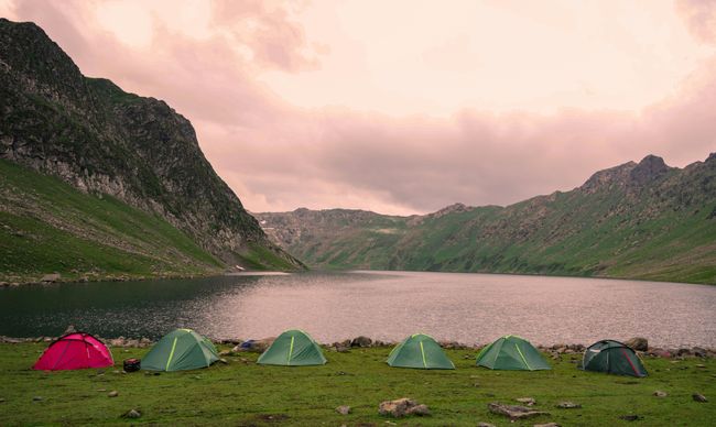 Camping at Avalanche Lake