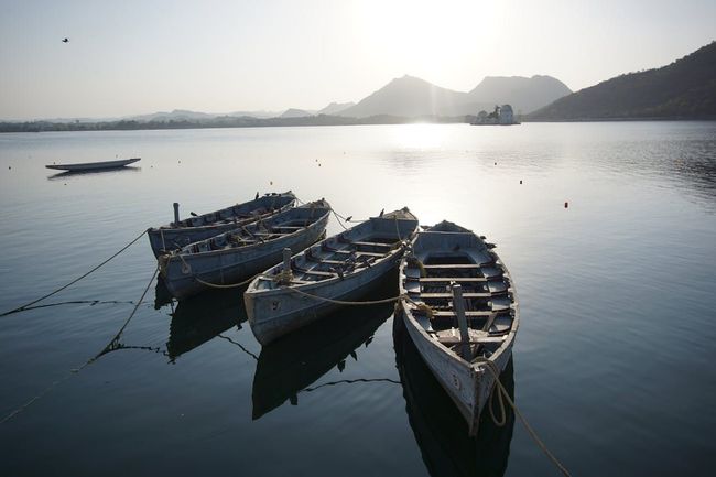 Boating on Ana Sagar Lake