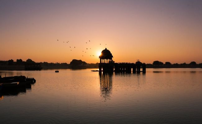 Sunset at Savitri Temple