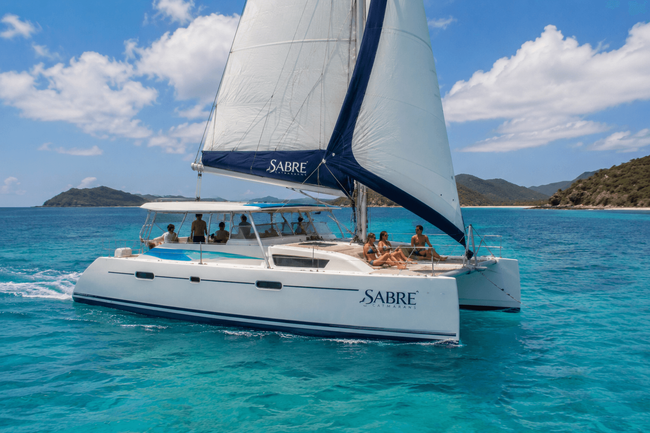 Sailing on the Sabre Catamaran