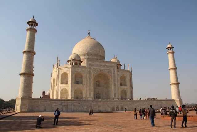 Taj views from inside the fort