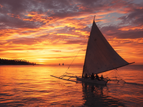 Sunset Sailing on a Traditional Paraw 