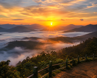 Sunrise at Lakkidi View Point 